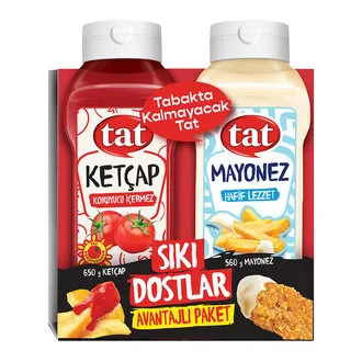 Tat Sıkı Dostlar 1210 G (Ketçap 650 G-Mayonez 560 G)