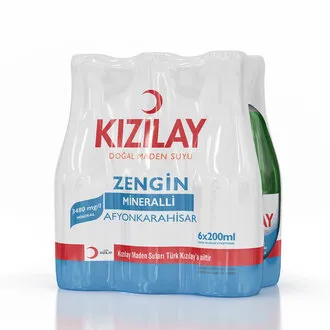 Kızılay Maden Suyu Afyon 6 x 200 Ml