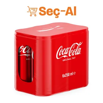 Coca-Cola Kutu 6 x 250 Ml