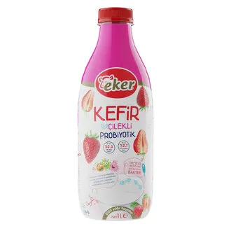 Eker Çilekli Kefir 1L
