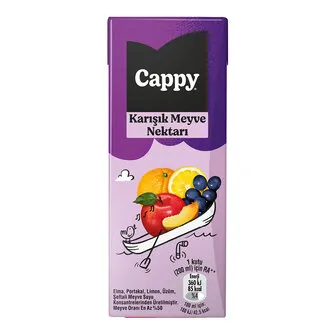 Cappy Karışık Meyve Nektarı Karton Kutu 200 ML