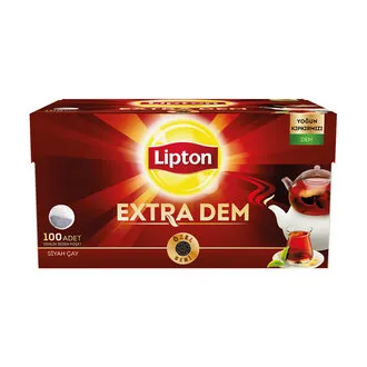 Lipton Extra Dem Demlik Süzen Poşet Siyah Çay 100'lü 320 G