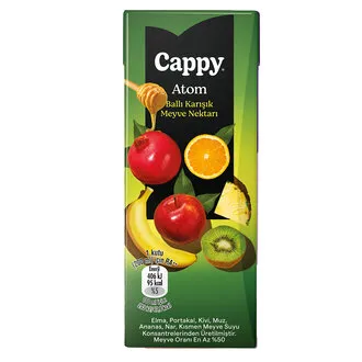 Cappy Atom Ballı Karışık Meyve Nektarı Karton Kutu 200 ML