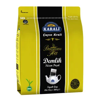 Karali Premium Demlik Poşet Siyah Çay 25'li 300 G