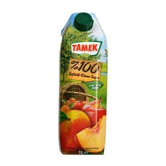 Tamek %100 Şeftali-elma Suyu 1 Lt