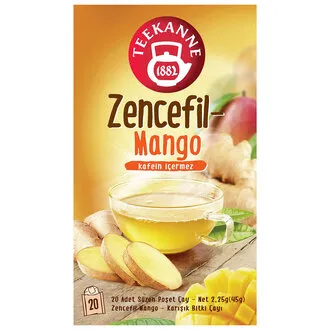 Teekanne Zencefil Mango Karışık Bitki Çayı 20'li 45 G