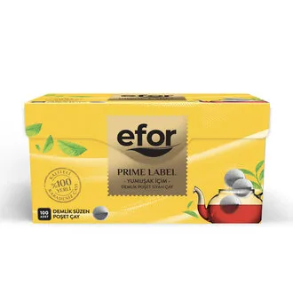 Efor Prime Label Demlik Süzen Poşet Çay 100'lü 320 G