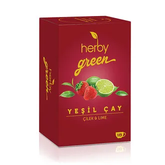 Herby Yeşil Çay Çilek & Lime 18'li 27 G