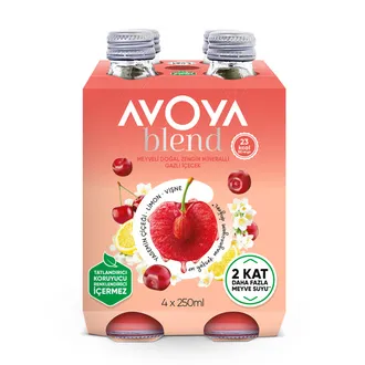 Avoya Blend Vişne & Limon Maden Suyu 4 x 250 Ml