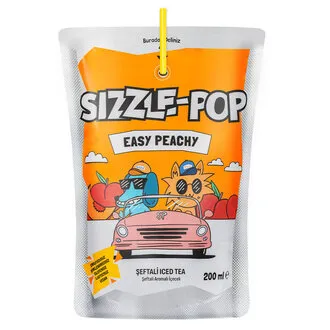 Sizzle-Pop Easy Peachy Şeftali Pouch 200 Ml