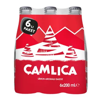 Çamlıca Limon Aromalı Gazoz 6x200 Ml