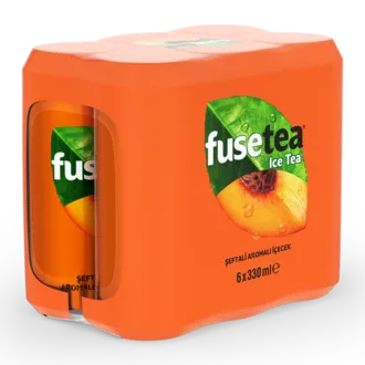 Fuse Tea Şeftali Aromalı Soğuk Çay Kutu 6x330 ML