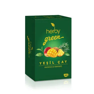 Herby Yeşil Çay Mango & Ananas 18'li 27 G