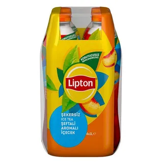 Lipton Şekersiz Şeftali 4 x 1 L