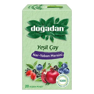 Doğadan Yeşil Çay Nar Yaban Mersini 20'li 36 G