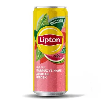 Lipton Ice Tea Karpuz ve Nane Aromalı Soğuk Çay Kutu 330 Ml