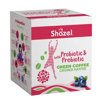 Shazel Probiyotikli & Prebiyotikli Yeşil Kahve 14 x 2,6 G