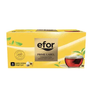 Efor Prime Label Bardak Poşet Çay 25'li 50 G