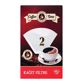 Cafe Time 1X2 40'lı Kahve Filtre Kağıdı
