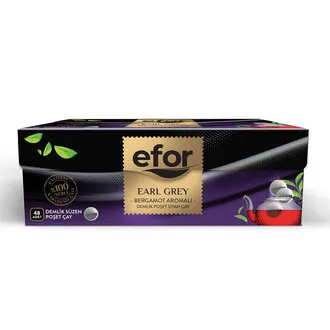 Efor Earl Grey Demlik Süzen Poşet Çay 48 x 3.2 G