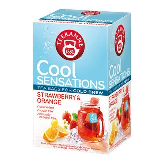 Teekanne Cool Sensations Strawberry - Orange 18'li 45 G