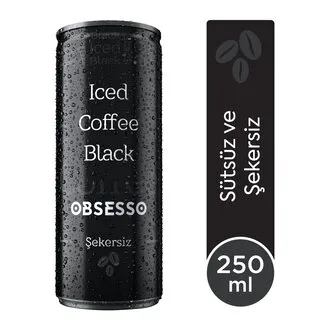 Obsesso Black Şekersiz Soğuk Kahve 250 Ml