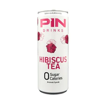 Pin Drinks Hibiscus Tea Teneke Kutu 250 Ml