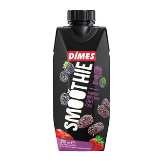 Dimes Mor Smoothie Karadut Böğürtlen Çilek Elma 310 Ml