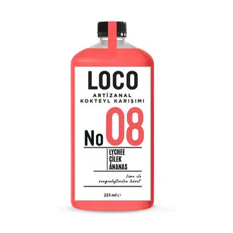 Loco No:08 Lychee Çilek Ananas 900 Ml
