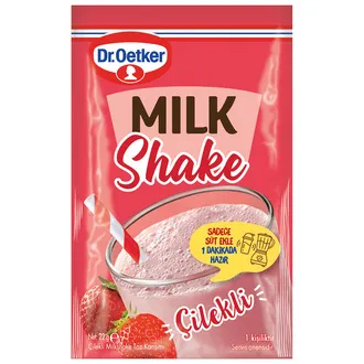 Dr.Oetker Milkshake Toz Karışımı Çilekli 22 G