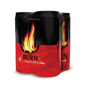 Burn Enerji İçeceği Kutu 4x250 ML