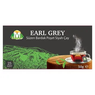 Migros Bergamot Aromalı Bardak Poşet Siyah Çay 25'li 50 G