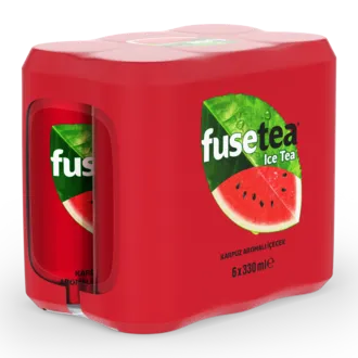 Fuse Tea Karpuz Aromalı Soğuk Çay Kutu 6x330 ML