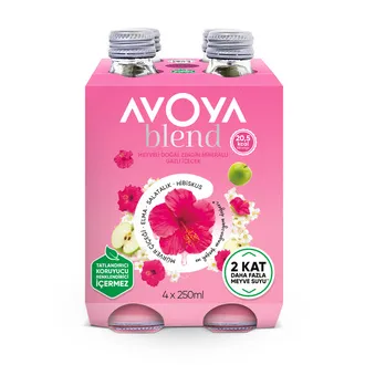Avoya Blend Hibiskus & Elma Maden Suyu 4 x 250 Ml