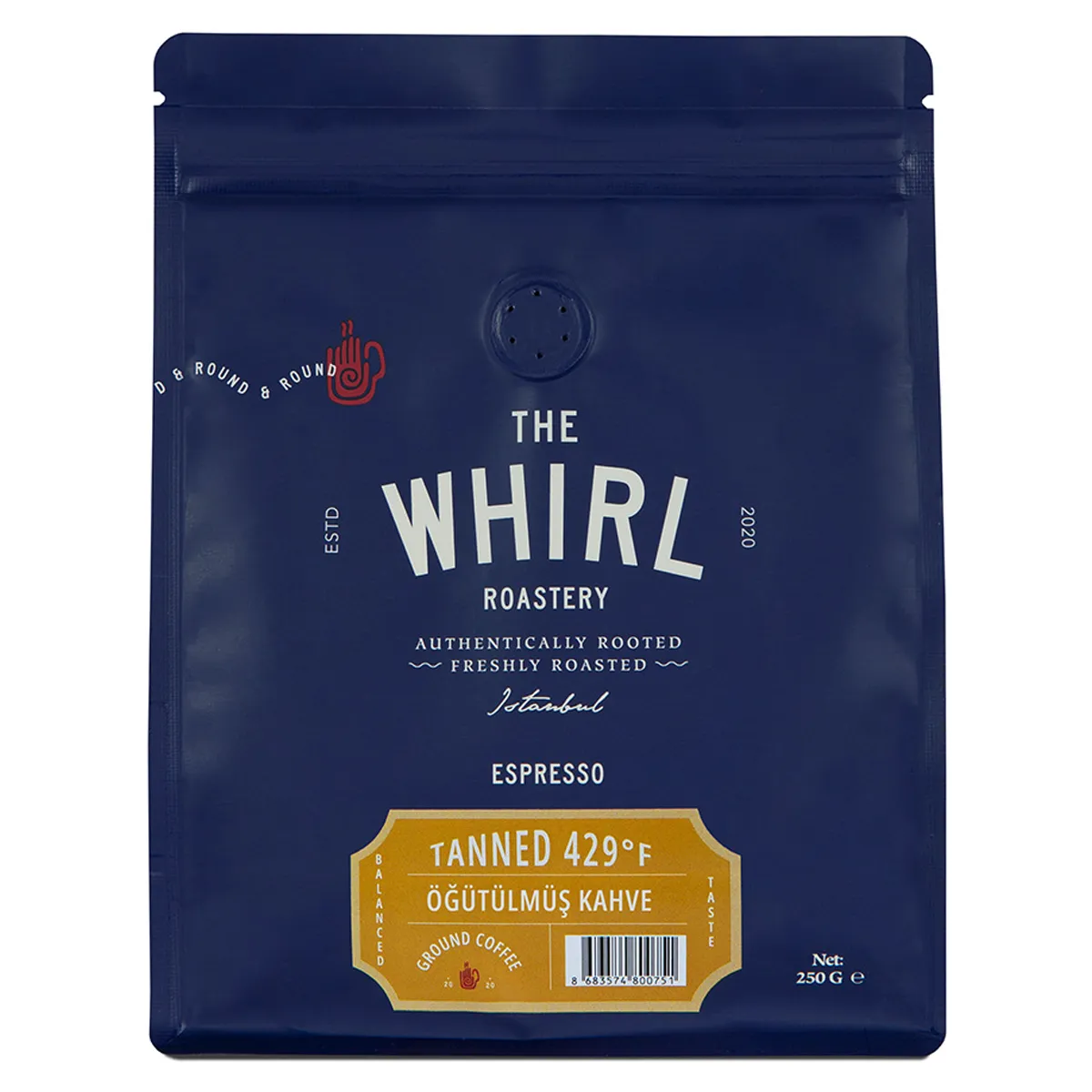 The Whirl Espresso Kahve Tanned 429°F 250 G