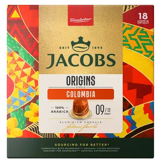 Jacobs Origins Single Colombia Kapsül Kahve 18'li 93 G