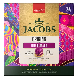 Jacobs Origins Single Guatemala Kapsül Kahve 18'li 93 G