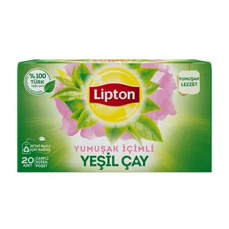 Lipton Yeşil Çay Yumuşak İçimli 20'li 20 G