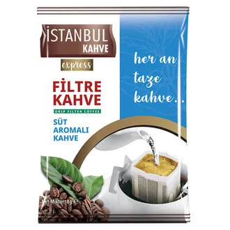 İstanbul Kahve Express Filtre Kahve Süt Aromalı 8 G