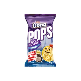 Eti Gong Pops Peynir ve Trüf Aromalı Çeşnili Mısır Patlağı 80 G