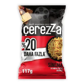 Çerezza Sinema Peynir Soğan Aromalı Mısır Çerezi Süper Boy 117 G