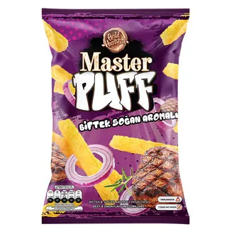 Master Puff Biftek Soğan Çeşnili Mısır Çerezi 90 G