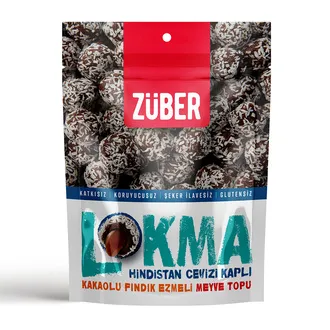 Züber Lokma Hindistan Cevizi Kaplı Meyve Topu 96 G