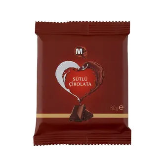 Migros Sütlü Tablet Çikolata 60 G
