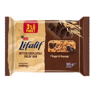 Eti Lifalif Bitter Çikolatalı Yulaf Bar 3 x 35 G