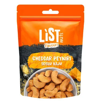List Flavours Kızartılmış Cheddar Soslu Kaju 100 G