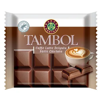 Kahve Dünyası Tambol Caffe Latte Dolgulu Sütlü Çikolata 100 G