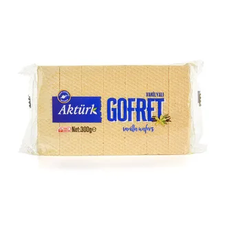 Aktürk Vanilyalı Gofret 300 G