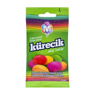 Migros Kürecik Ekşi Kaplamalı Karışık Meyve Aromalı Şeker 25 G