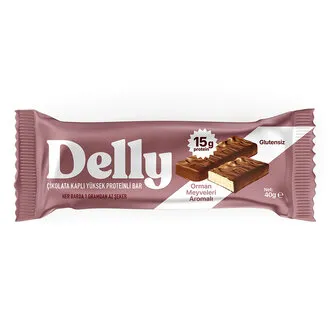 Delly Orman Meyveli Protein Bar 40 G